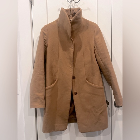 Wool Cashmere Wilfred Camel Coat Aritzia Wilfred Wool Cashmere
